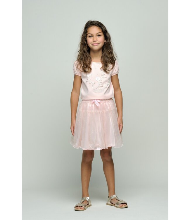 Le Chic Zomer rok meisjes Roze - tule - Treacle