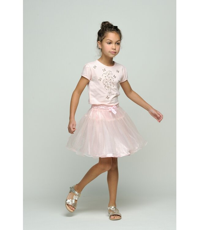 Le Chic Zomer rok meisjes Roze - tule - Treacle