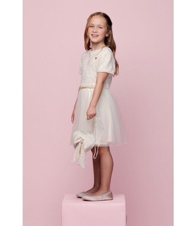 Le Chic Zomer rok meisjes Off wit - tule - Thalysse