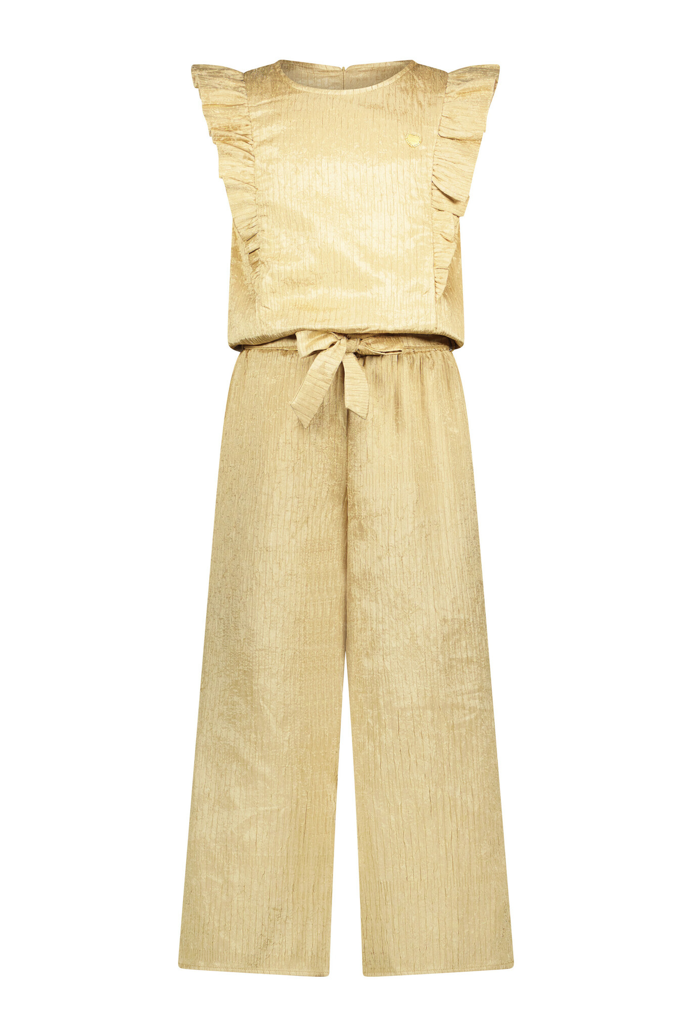 Le Chic Zomer jumpsuit meisjes Goud - crushed satijn - Kyrola afbeelding