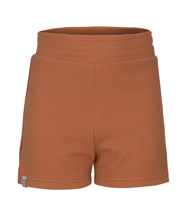 KIEstone Zomer short meisjes - hazelnoot bruin - Amalia