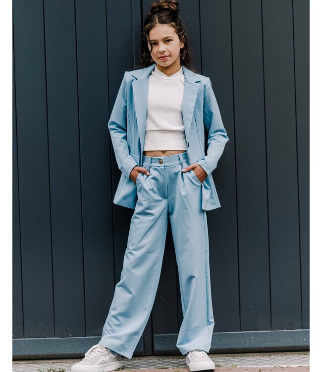 KIEstone Zomer blazer meisjes - licht blauw - Coco