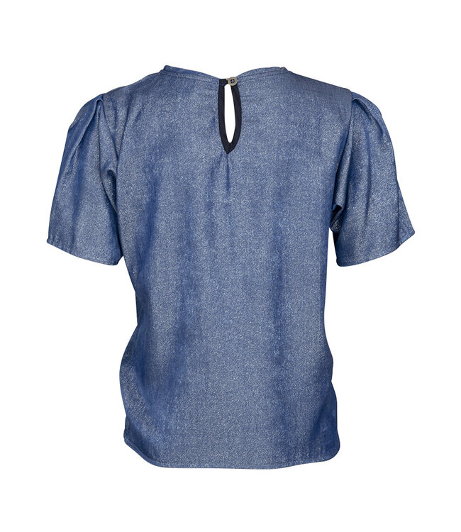 KIEstone Zomer top meisjes - shiny blauw - Mariska