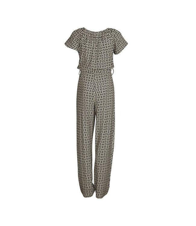 KIEstone Zomer jumpsuit meisjes - grafic zwart/wit - Jacky