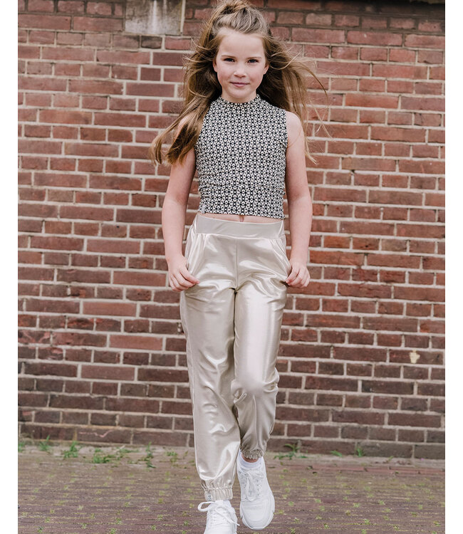 KIEstone Zomer broek meisjes - shiny goud - Sammy