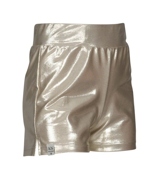 KIEstone Zomer short meisjes - shiny goud - Amalia