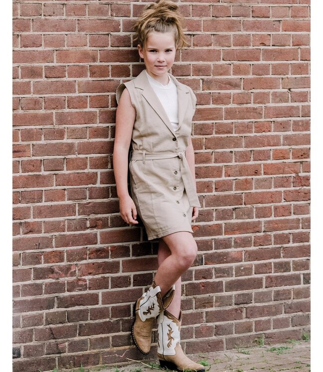 KIEstone Zomer top meisjes - off wit - Stefani