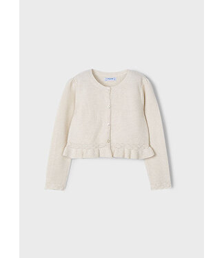 Mayoral Zomer vest gebreid meisjes - champagne beige