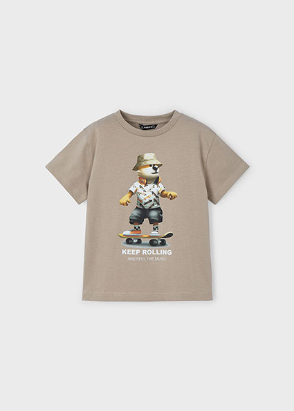 Mayoral Zomer t-shirt S/S jongens - zand afbeelding