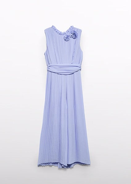 Abel & Lula Zomer jumpsuit geplooid meisjes - lilac paars afbeelding