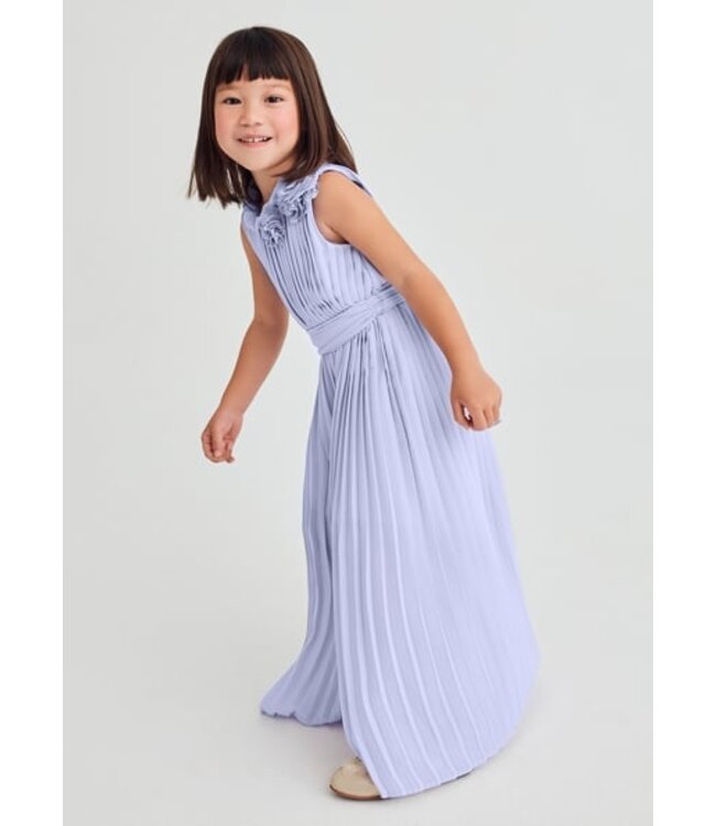 Abel & Lula Zomer jumpsuit geplooid meisjes - lilac paars