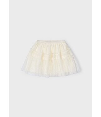 Mayoral Zomer rok tule meisjes - natural wit