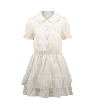 Le Chic Zomer jurk meisjes wit - voile embroidery - Swanka
