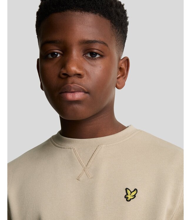 Lyle & Scott winter sweater jongens - Stone beige