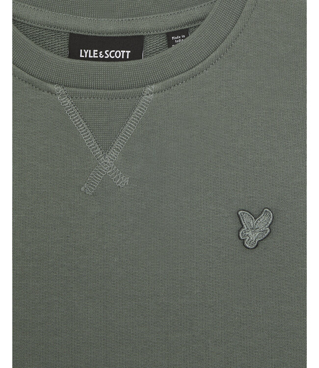 Lyle & Scott winter sweater jongens - Mercurial groen - Tonal
