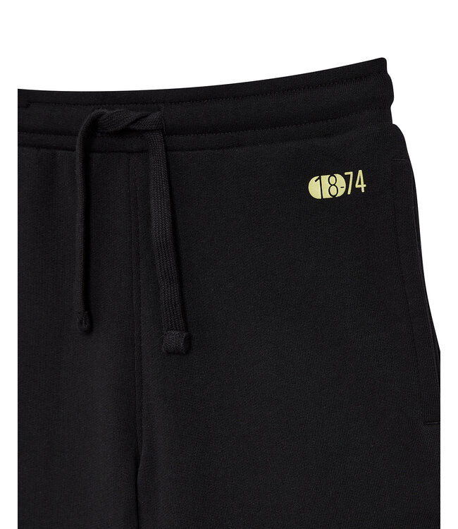 Lyle & Scott zomer sweat short jongens - Jet zwart - Formation Blur Graphic