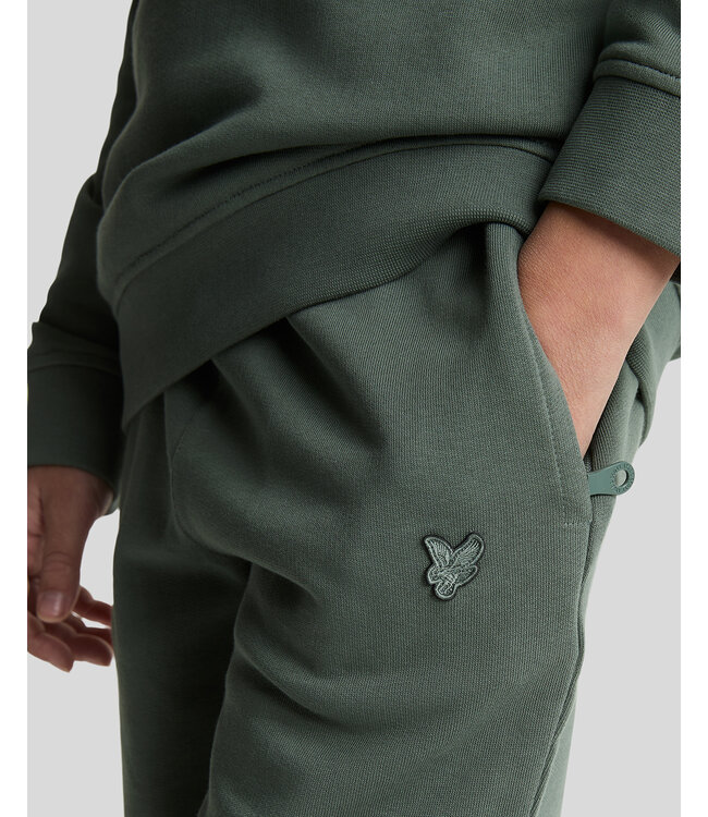 Lyle & Scott zomer sweat short jongens - Mercurial groen - Tonal