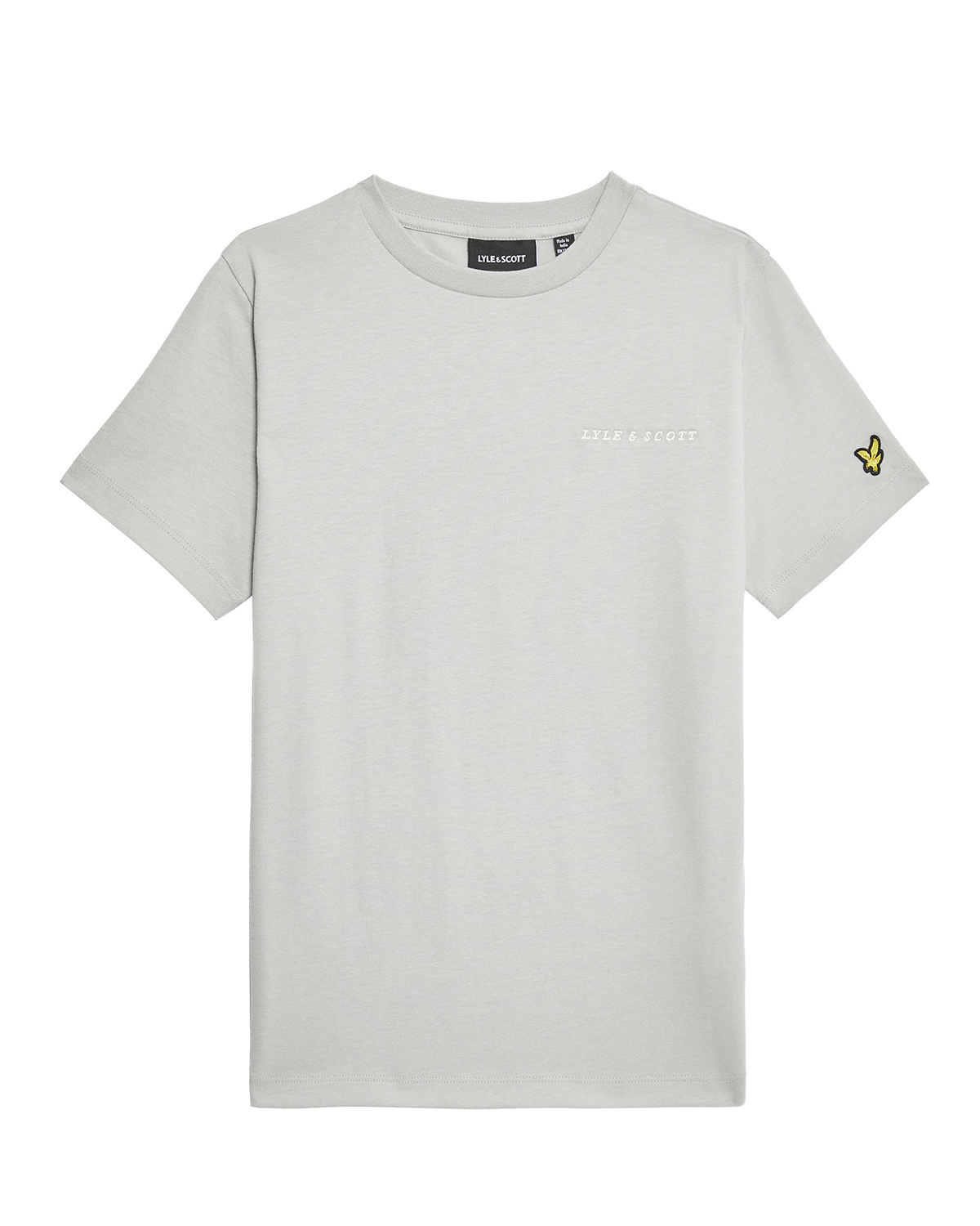 Lyle & Scott zomer t-shirt jongens - Grijs mirage - Script embroidery afbeelding