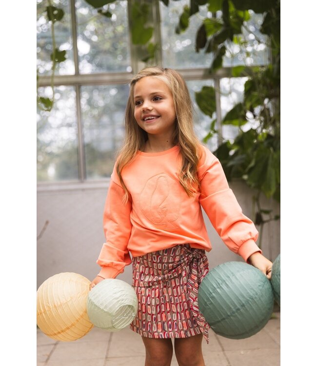 Quapi Zomer rok meisjes - zand - AOP sketch -  Frankie