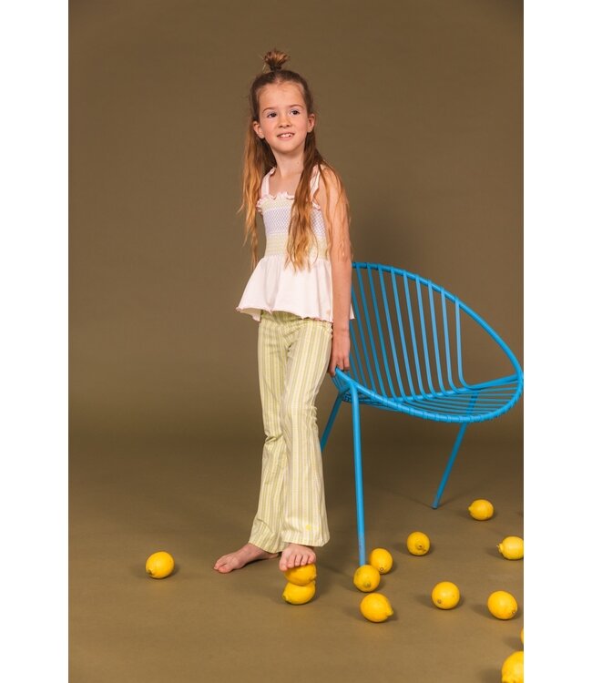 Quapi Zomer broek meisjes - groen - AOP grafisch -  Fymme