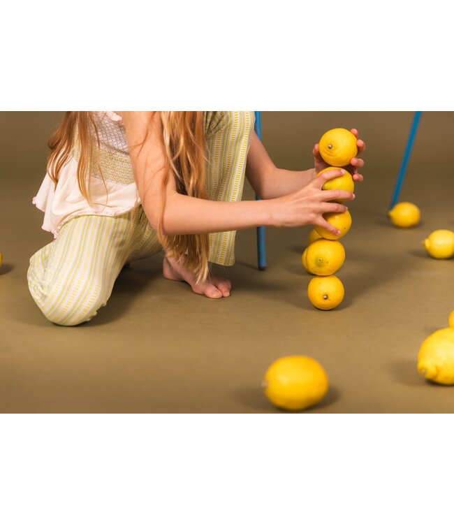 Quapi Zomer broek meisjes - groen - AOP grafisch -  Fymme