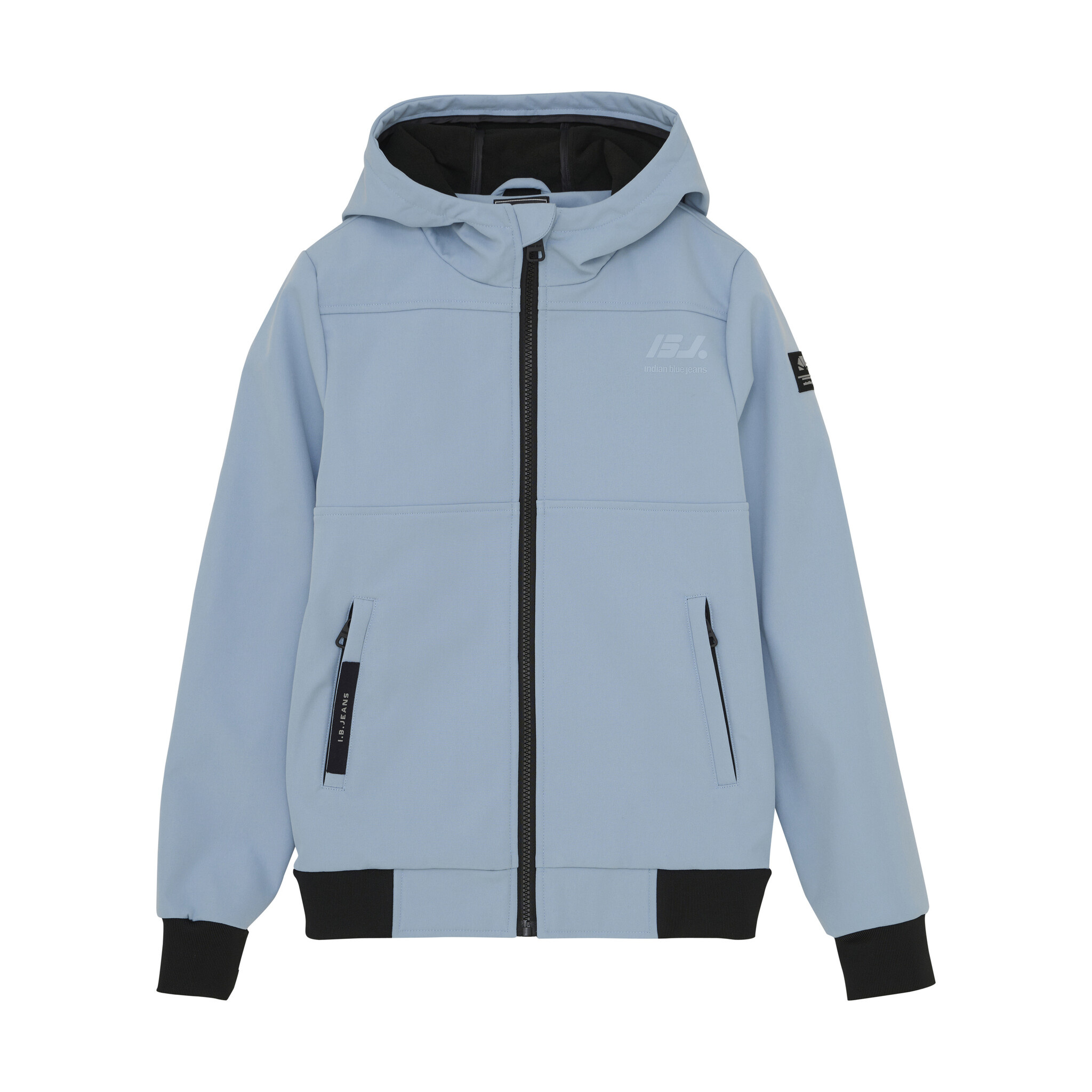 Indian Blue Jeans Zomer softshell jas jongens - blauw - capuchon afbeelding