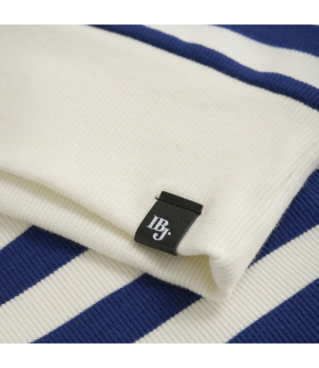 Indian Blue Jeans Zomer T-shirt S/S meisjes - navy blauw - cropped - gestreept - rib