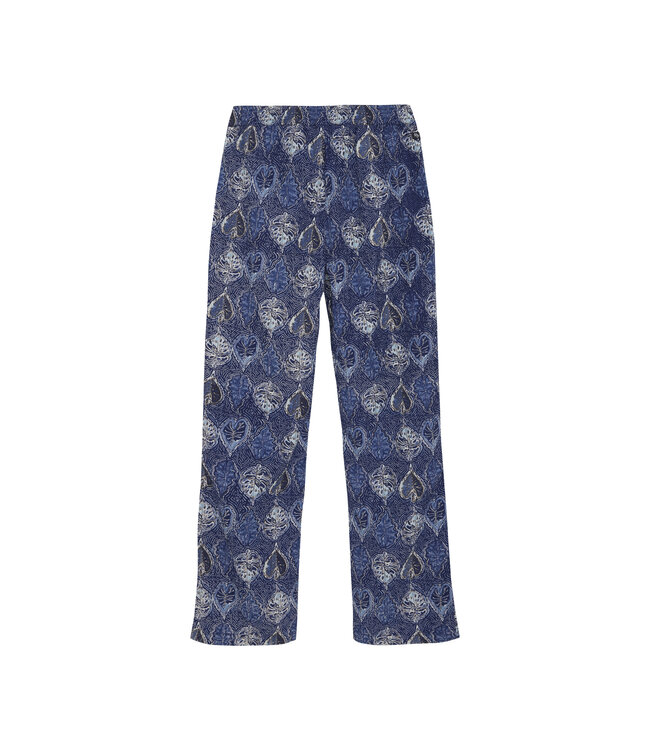 Indian Blue Jeans Zomer broek meisjes - navy blauw - print - wide fit