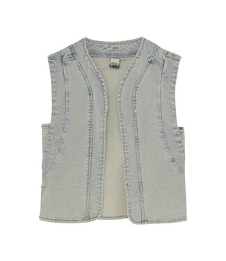 Indian Blue Jeans Zomer vest meisjes - licht blauw - fancy