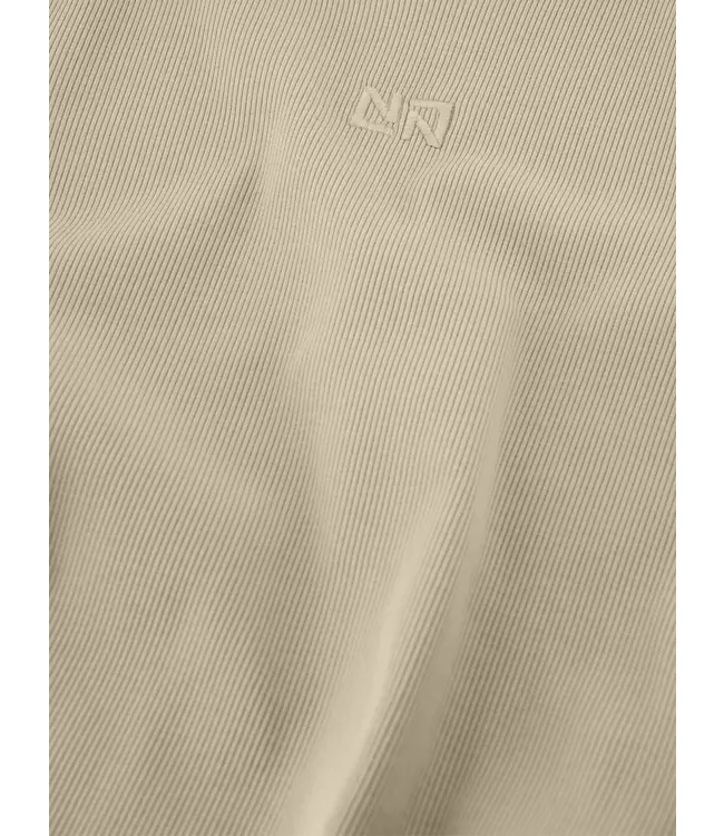 Nik&Nik zomer rib top meisjes - taupe - Sylvia