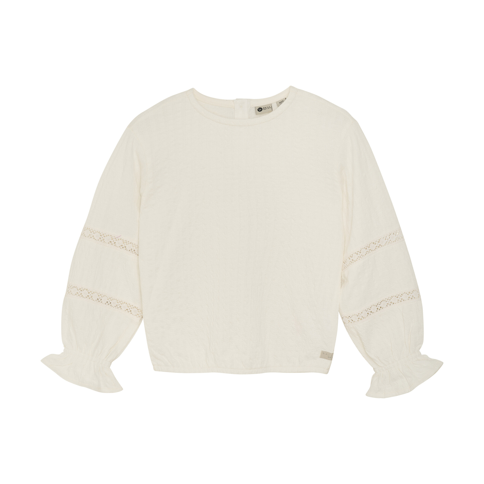 Daily7 Zomer T-shirt L/S meisjes - wit - fancy afbeelding