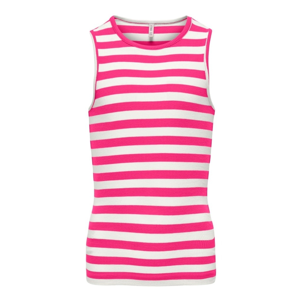 Kids ONLY zomer top meisjes - rib gestreept - fuchsia, roze paars - Kogkenya afbeelding