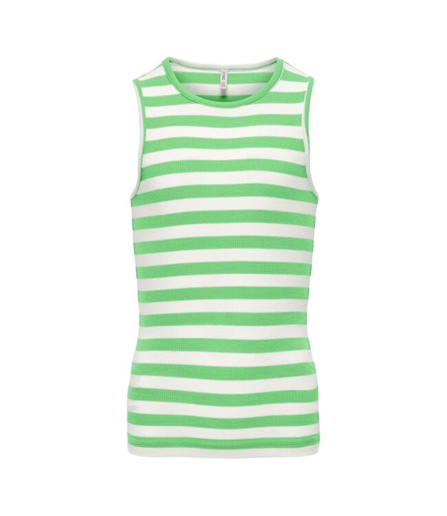 Kids ONLY zomer top meisjes - rib gestreept - groen - Kogkenya