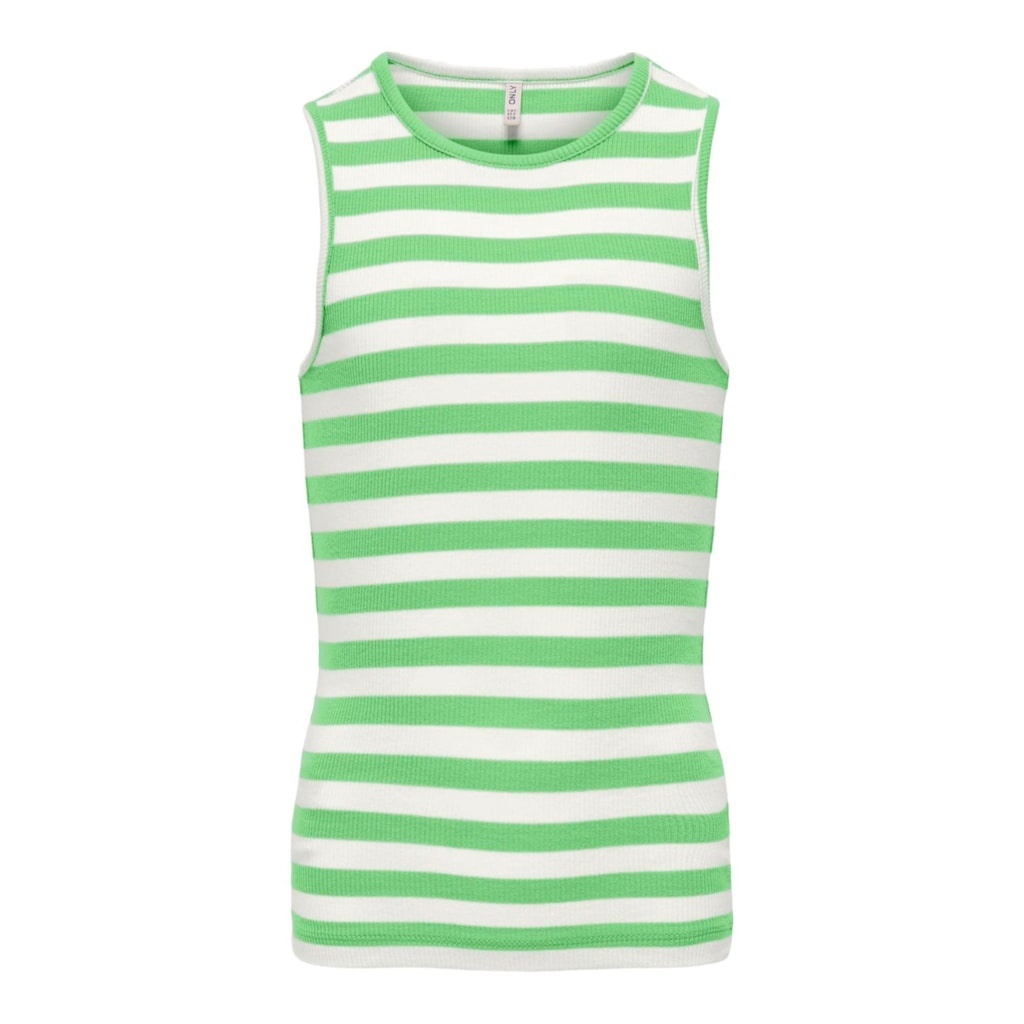 Kids ONLY zomer top meisjes - rib gestreept - groen - Kogkenya afbeelding