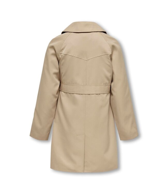 Kids ONLY zomer trenchcoat jas meisjes - taupe - Kogchloe