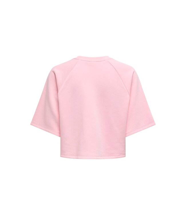 Kids ONLY zomer shirt S/S meisjes - print - roze - Kogcora