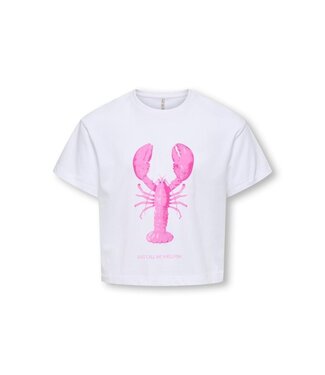 Kids ONLY zomer top S/S meisjes - print - wit - Kogkelly