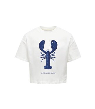 Kids ONLY zomer top S/S meisjes - print - wit - Kogkelly