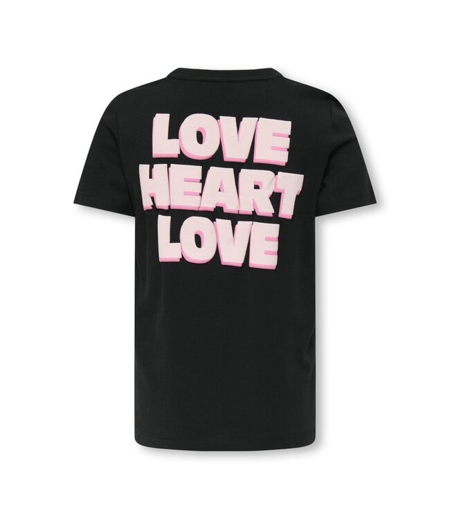 Kids ONLY zomer t-shirt S/S meisjes - zwart - Kogsenna