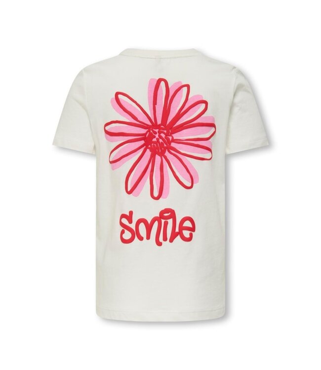 Kids ONLY zomer t-shirt S/S meisjes - off wit - Kogsenna