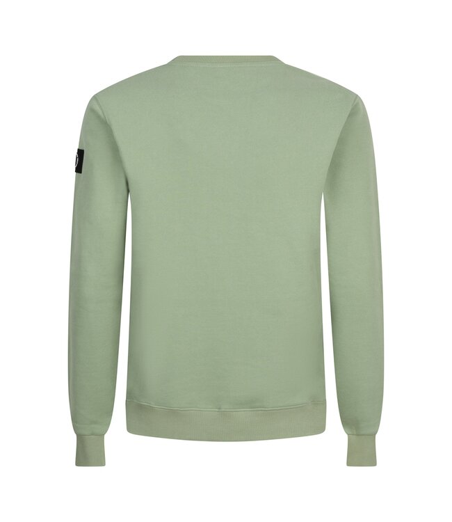 Rellix Jongens sweater creative brushed - Dusty lime groen