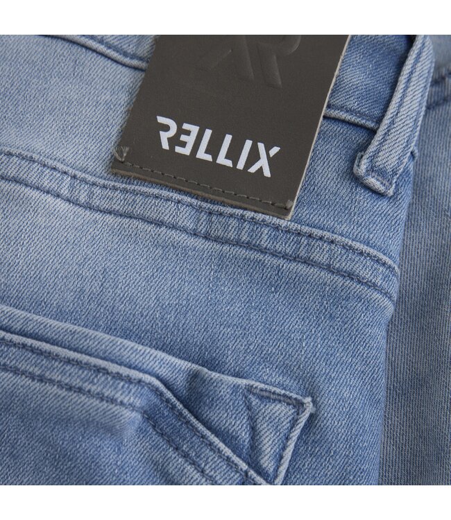Rellix Zomer jeans broek jongens - blauw - 2513 slim fit used