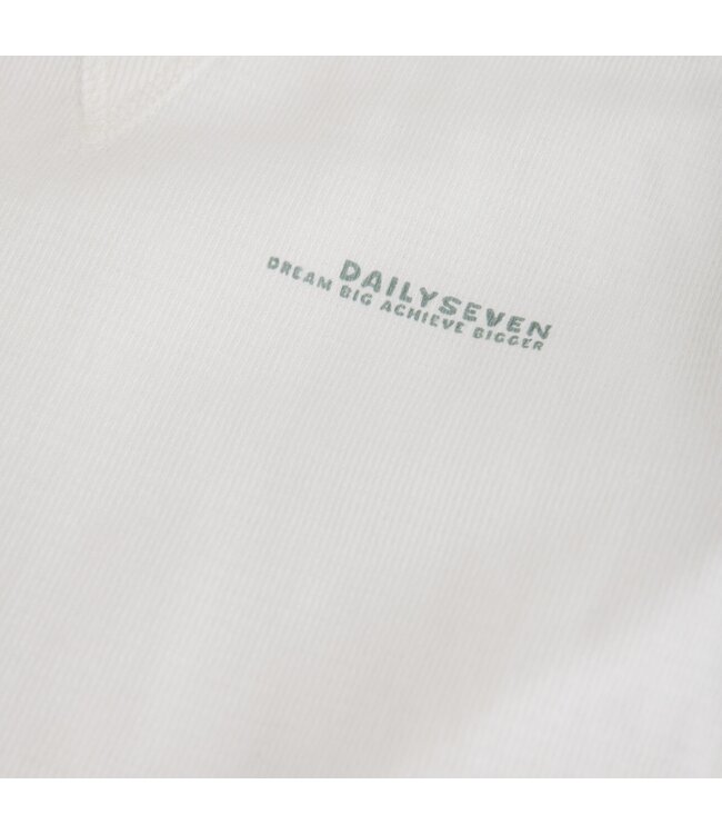 Daily7 Zomer T-shirt S/S jongens - wit - print