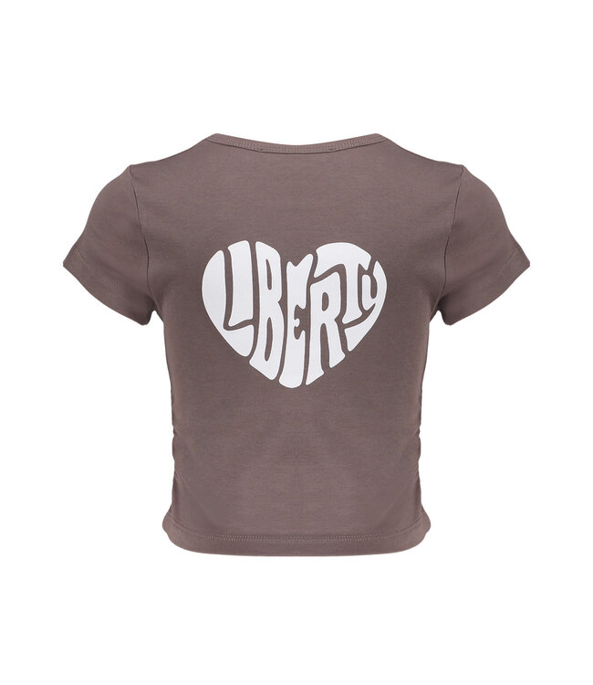 Frankie & Liberty Zomer t-shirt meisjes - bruin - Rowena