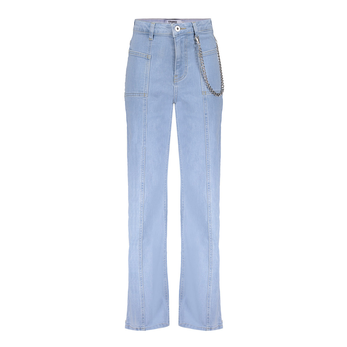 Frankie & Liberty Zomer jeans broek - wide leg meisjes - licht blauw - Attitude afbeelding
