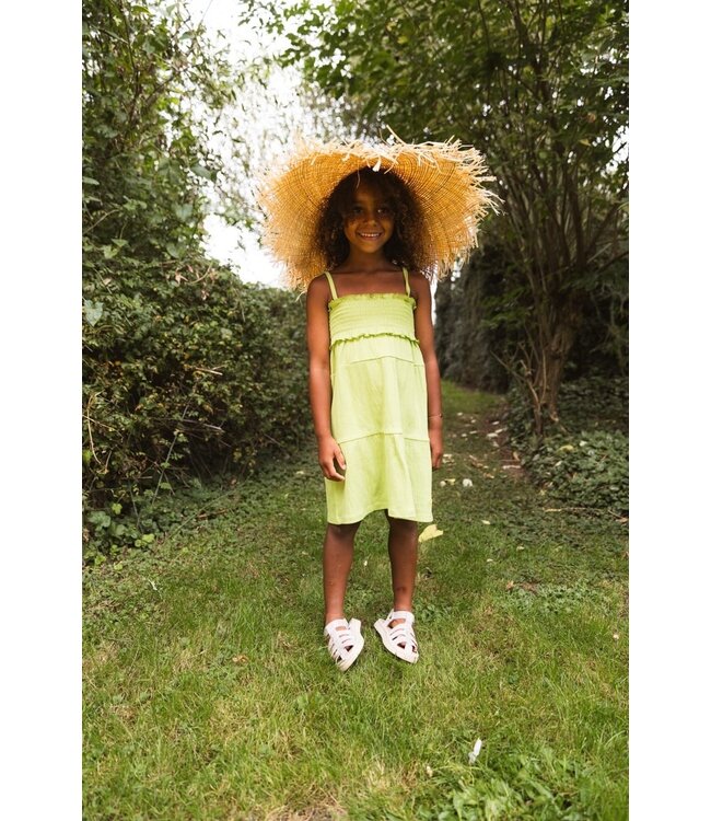 Quapi Zomer jurk meisjes - groen -  Felien