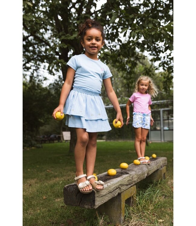 Quapi Zomer shirt meisjes - blauw -  Felise