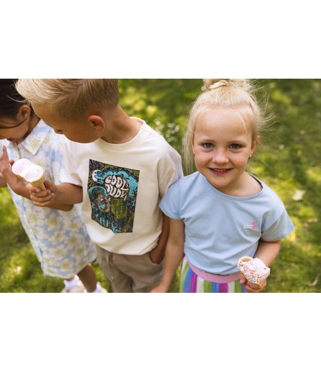 Quapi Zomer shirt meisjes - blauw -  Felise