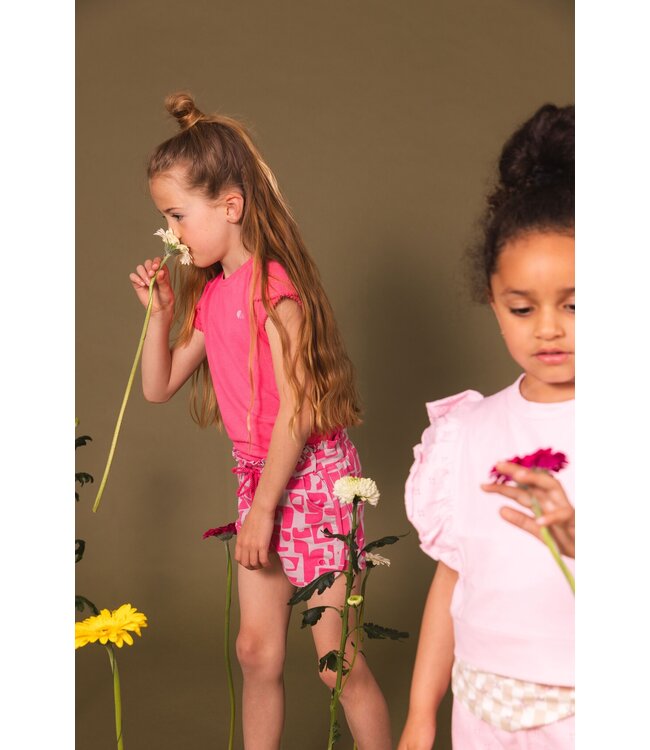 Quapi Zomer shirt meisjes - roze -  Faylen