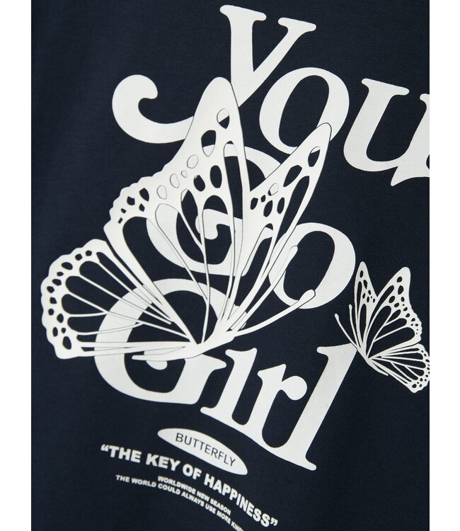 Name it zomer top meisjes - navy blauw - Nkfdabbo